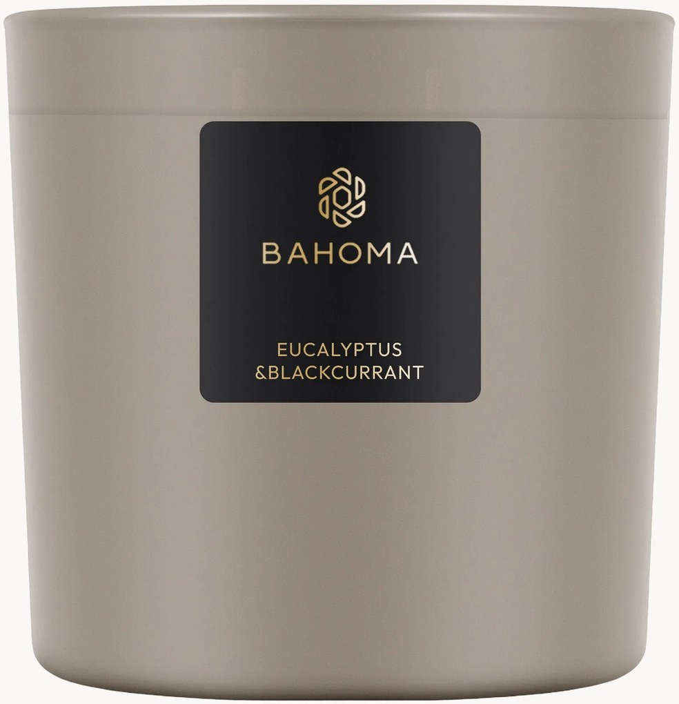 Vonná sviečka's 3 knôtmi Eucalyptus & Blackcurrant (Freesia, Gardenia, Musk)