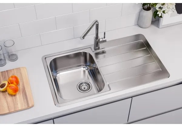 ALVEUS 1144640 - Kuchynský drez LINE 86x50 cm matná oceľ/satin, bez excentra