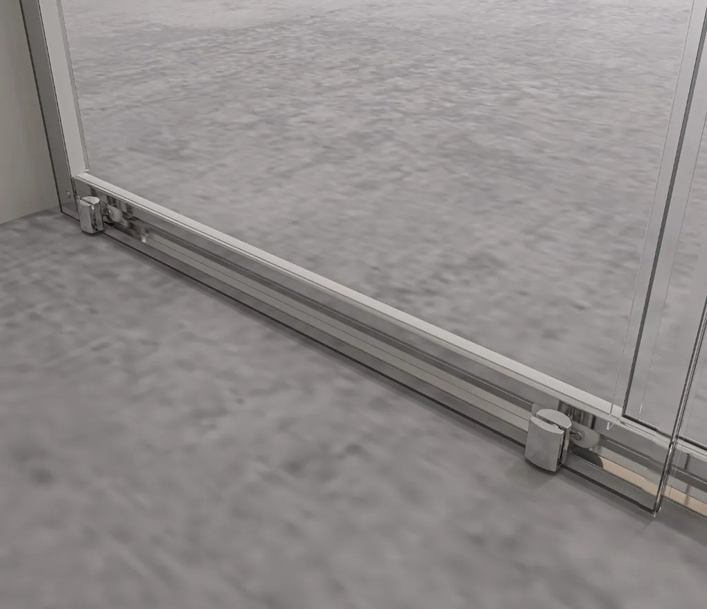 Erga Alpine, posuvné sprchové dvere do otvoru 140x195 cm, 6mm číre sklo, chrómový profil, ERG-V02-ALPINE-D140-CR