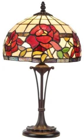 Lampa Tiffany stolová ROSE 47*Ø25