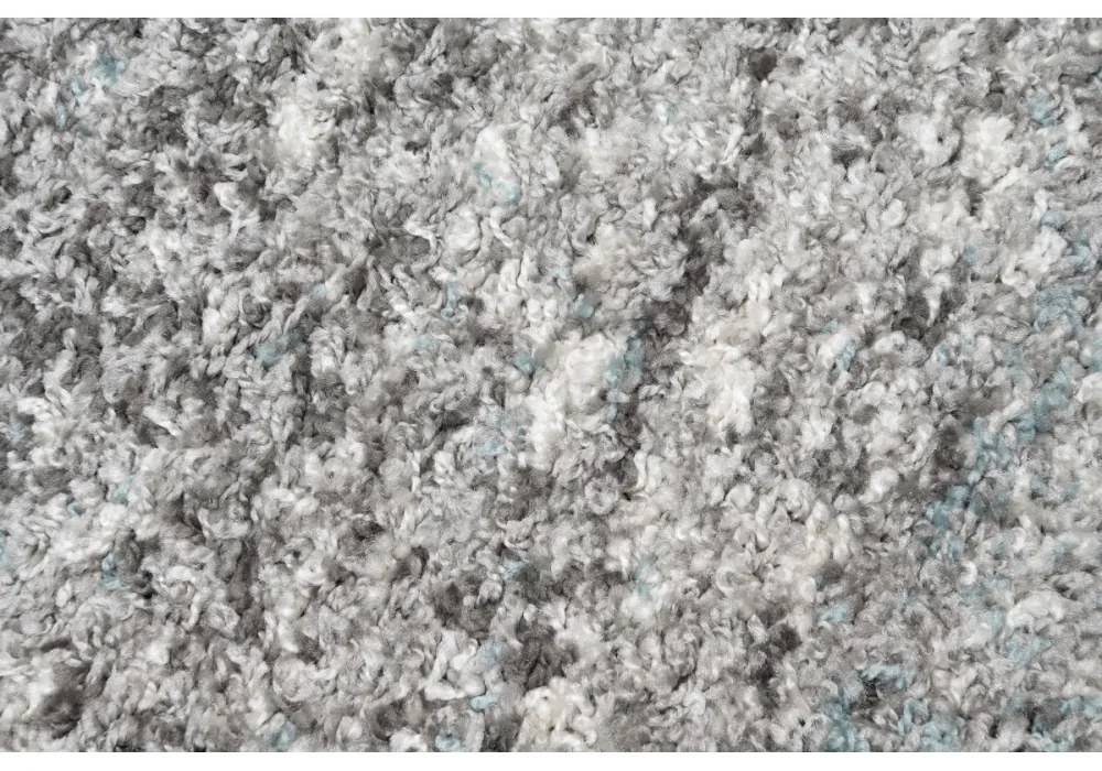 Kusový koberec Shaggy Piska šedý atyp 80x300cm