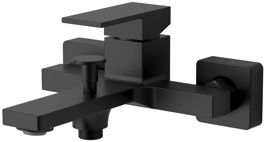 Sapho Sapho, CUBEMIX nástenná vaňová batéria, čierna matná, CM010B