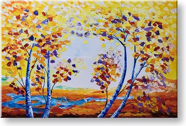 Autorská reprodukcia na plátne STROMY