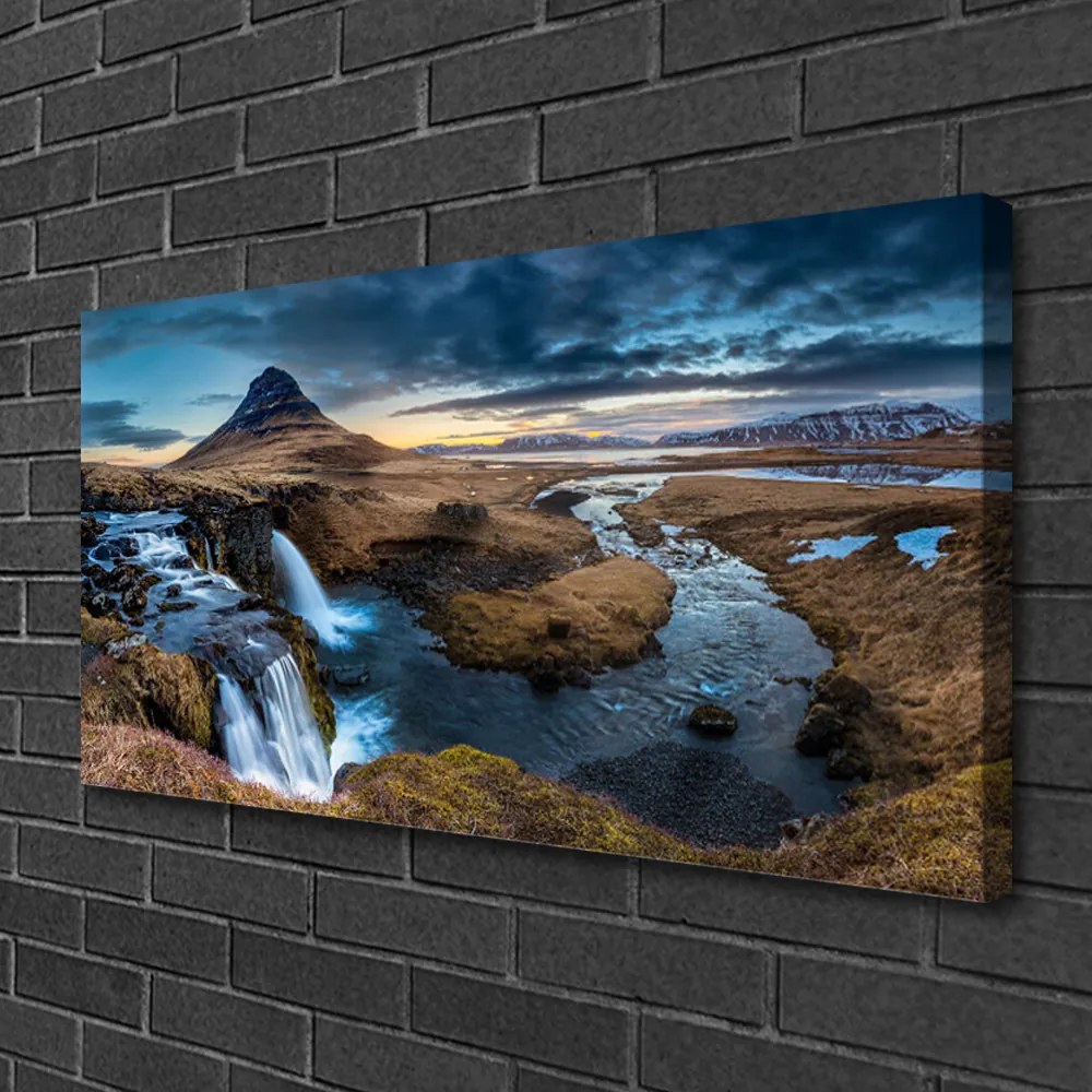 Obraz Canvas Vodopád rieka príroda 120x60 cm