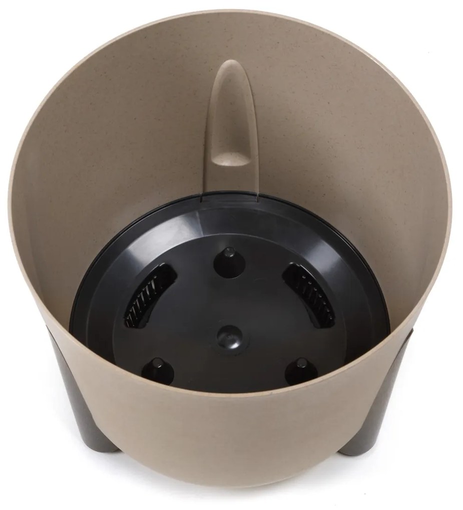 Kvetináč MOSS ECO III 34 cm kávovo hnedý