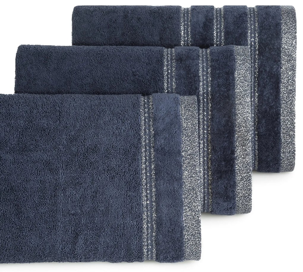 FROTÉ UTERÁK GLORY8 SADA 6KS 30X50 CM TMAVOMODRÁ