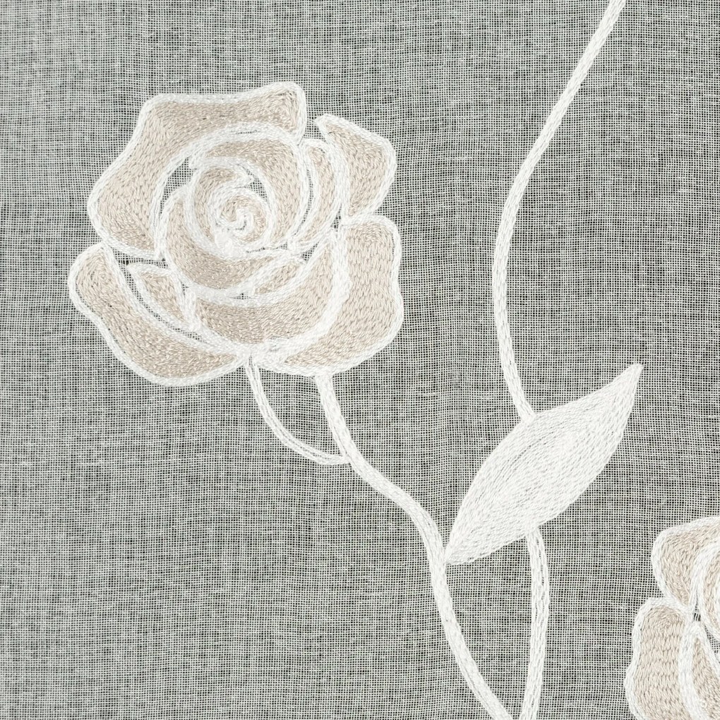 ZÁCLONA NA PÁSKE ROSALY 140X270 CM KVETY