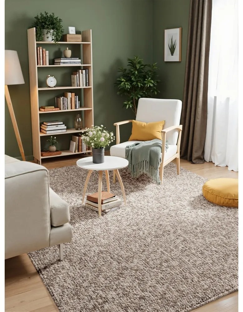 Sivý prateľný koberec 240x340 cm Rocco Taupe – Elle Decoration