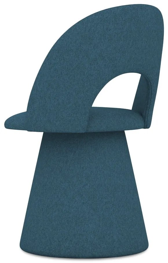 Modré čalúnené jedálenské kreslo Kalo – Makamii