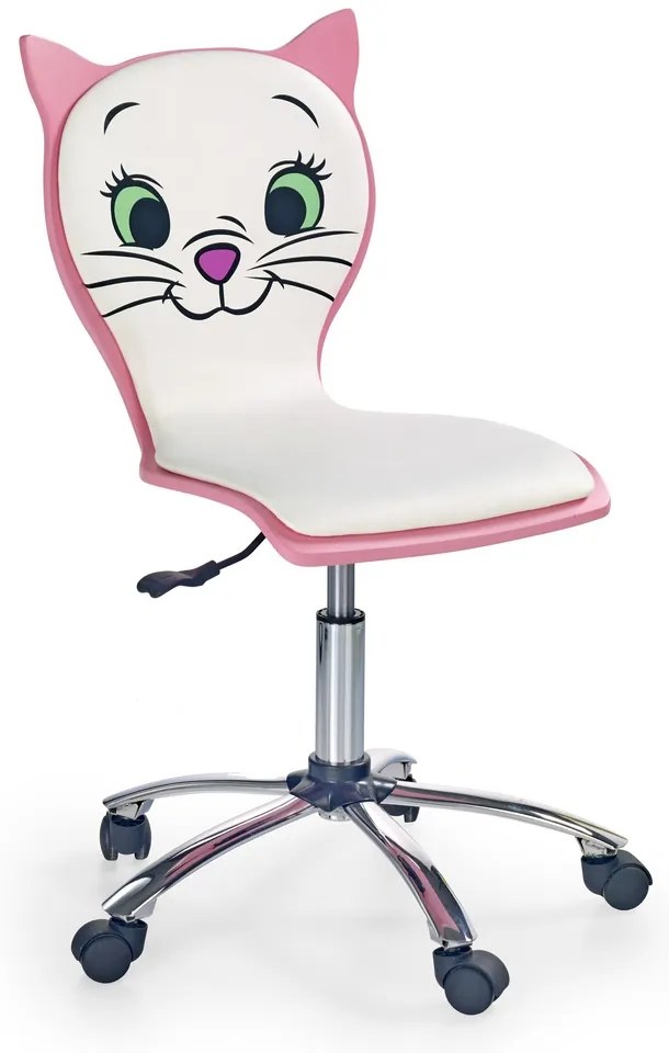 Detská stolička Kitty II, biela / ružová