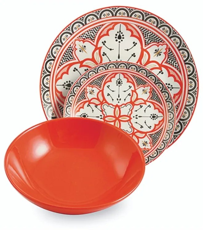 18-dielna súprava riadu z porcelánu a kameniny Villa d'Este Marocco