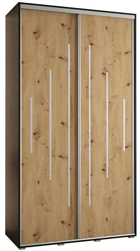 Skriňa 45 Canaris 12 130 čierna/artisan/silver