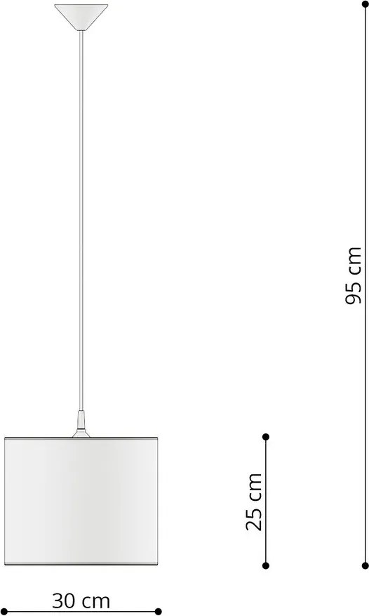Biely detský luster s plastovým tienidlom ø 30 cm Puss – Sollux