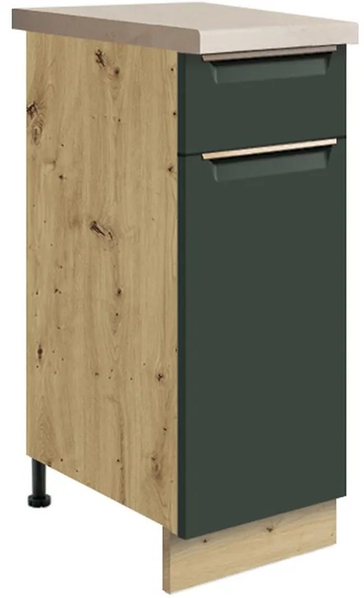 Skrinka do kuchyne Glamour1d Green