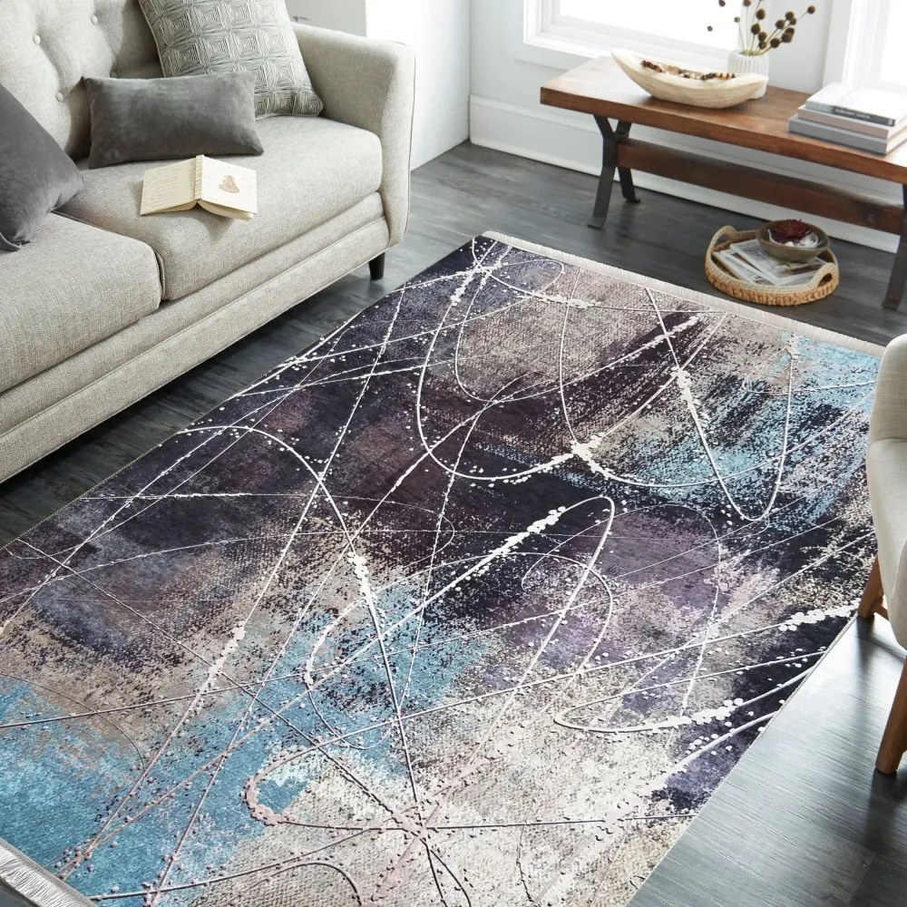 Štýlový koberec s abstraktným vzorom Šírka: 80 cm | Dĺžka: 150 cm