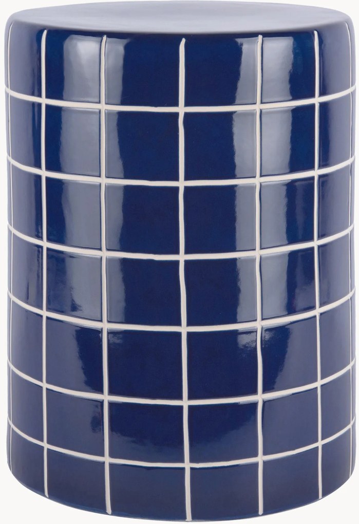 Okrúhly pomocný stolík Retro Tiles