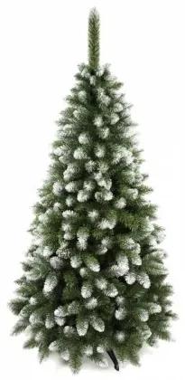Umelý vianočný stromček - diamantová borovica PREMIUM zasnežený efekt 120cm