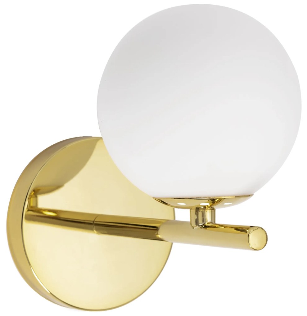 Toolight - nástenné sklenené svietidlo Classic APP684-1W, zlatá, OSW-05639