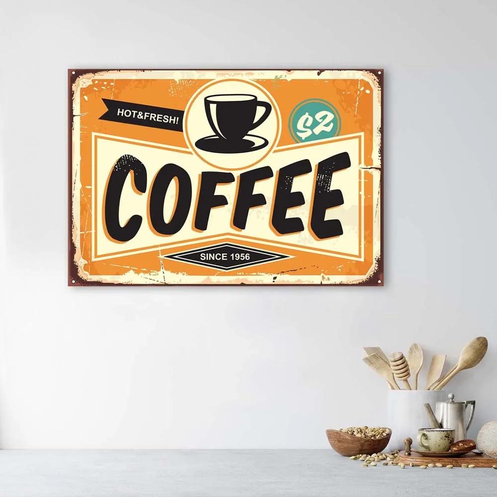 Gario Obraz na plátne Ceduľa s kávou Rozmery: 60 x 40 cm