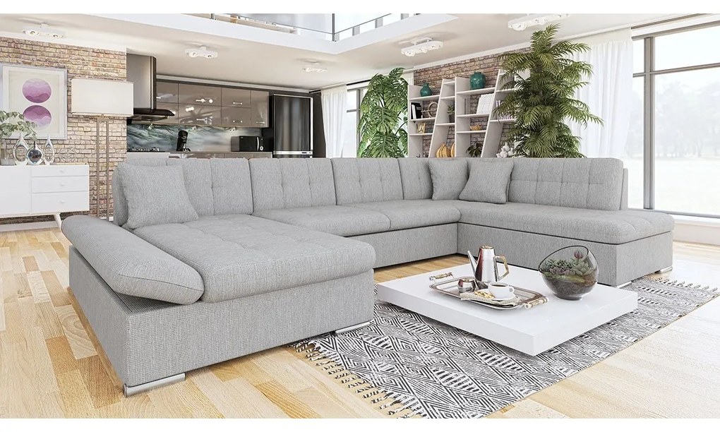 Rohová sedačka Genero, Dostupné poťahy: Utario velvet 2951 + Utario velvet 2951 + Senegal 823, Strana: Ľavá - U