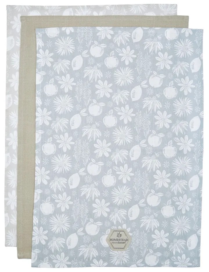 Bavlnené utierky v súprave 3 ks 45x65 cm Homestead - Cooksmart ®