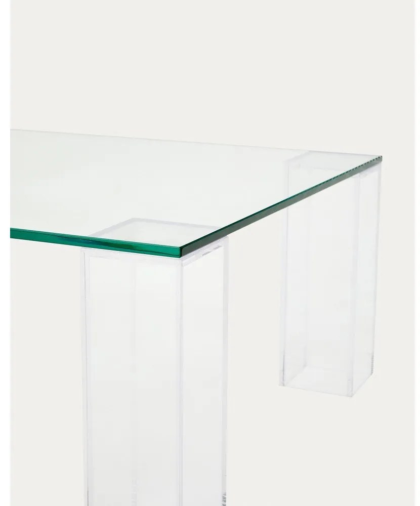 Sklenený konferenčný stolík 60x140 cm Adularia – Kave Home