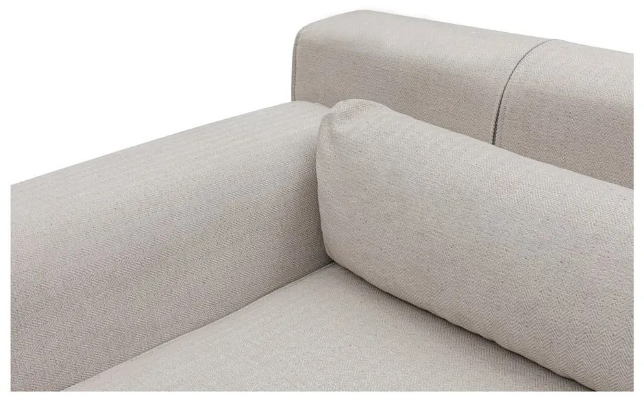 Svetlobéžová rohová pohovka Artie Jivago, ľavý roh