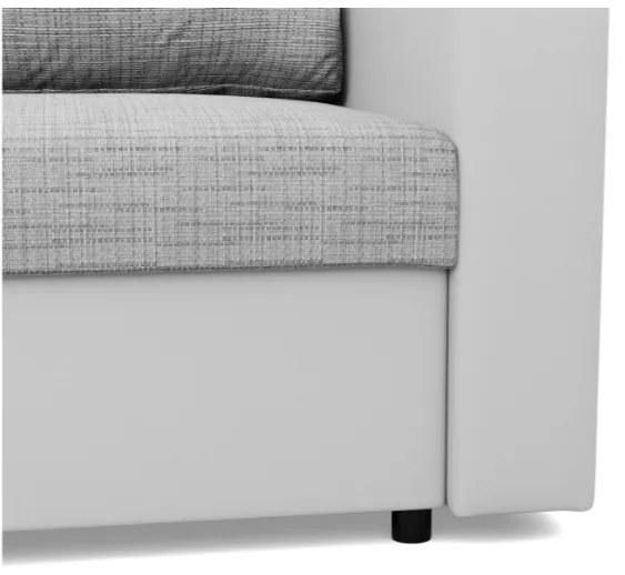 Kreslo LUNA sivé / biele