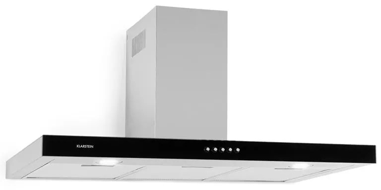 Klarstein Darya, digestor, 90 cm, 310 m³/h, nehrdzavejúca oceľ, strieborný