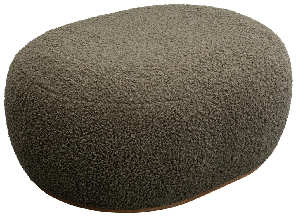 Pebble Boucle taburetka zelená