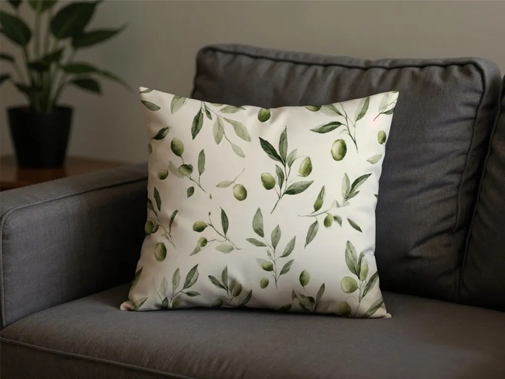 Polybavlnená obliečka na vankúš OLIVE POLY 45x45 cm, zelená
