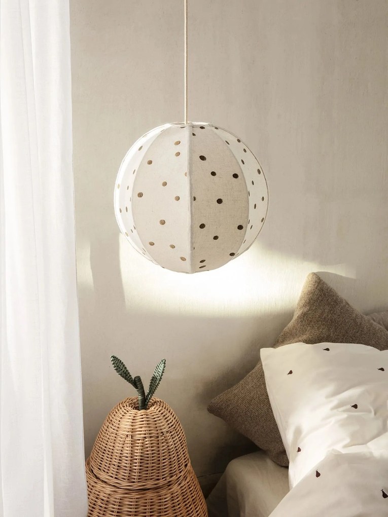 Ferm Living Prútený kôš s vekom Pear