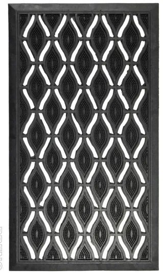 Vonkajší čistiaci rohožka guma 301 – na von aj na doma, 55x90, šedá, B-line