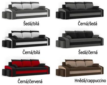 Velká rozkladacia pohovka HEWLET s taburetkami