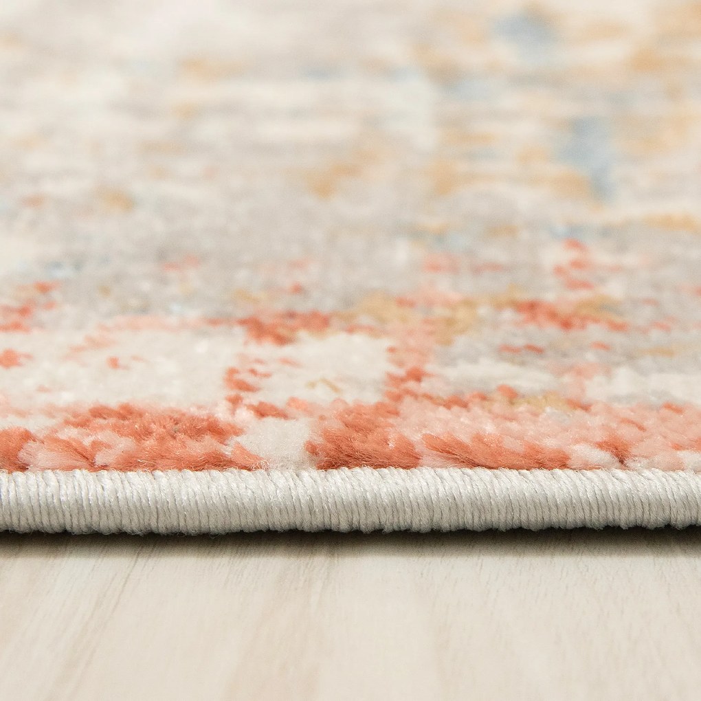 TA Koberec G512C WHITE/SALMON PORTLAND HIK Biely Obdĺžnikový Rozmer: 200x300 cm