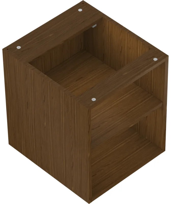 Mexen Box-A, otvorená skrinka s policou 40 cm, orech, 91AX2-0400-470-0-86