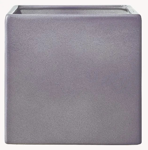 Fialový keramický kvetináč Big pots Latina, 15 x 15 cm