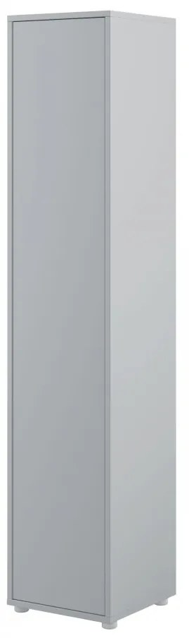 Policová skriňa 1D Bed-Concept BC-21, Farby: biela + biely lesk
