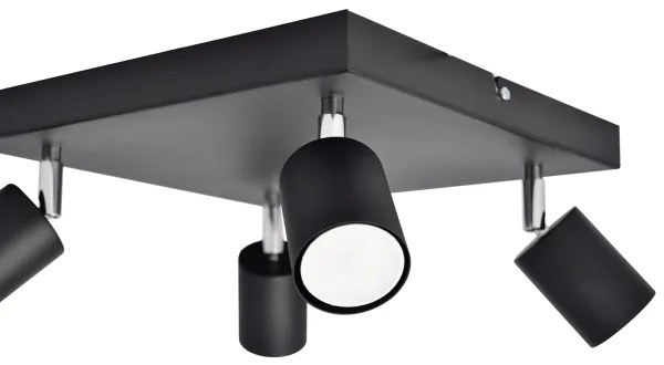 LED Bodové svietidlo TUNE 4xGU10/4,8W/230V čierna