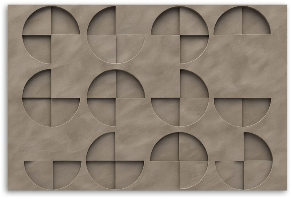 Gario Obraz na plátne Kruhy Abstrakcia 3D Rozmery: 120 x 80 cm
