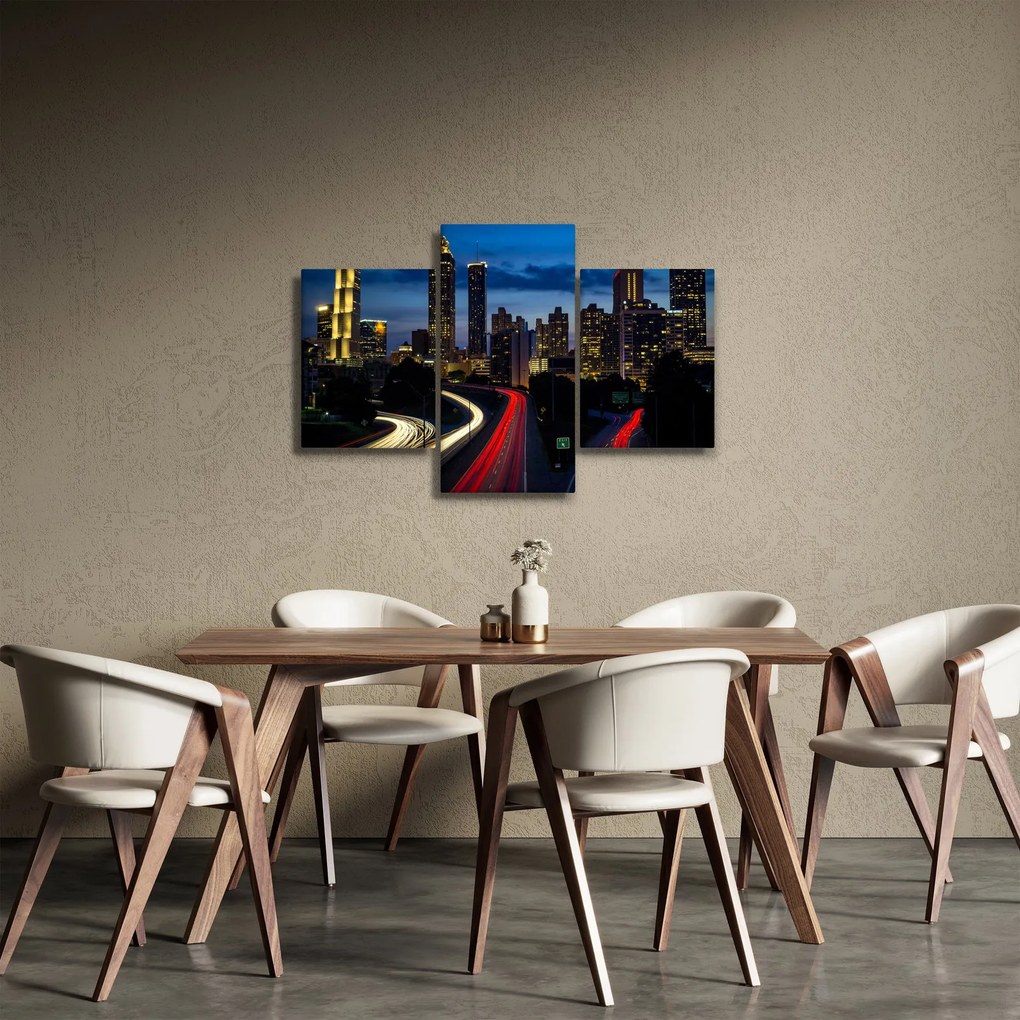 Obraz - Nočné mesto (90x60 cm)