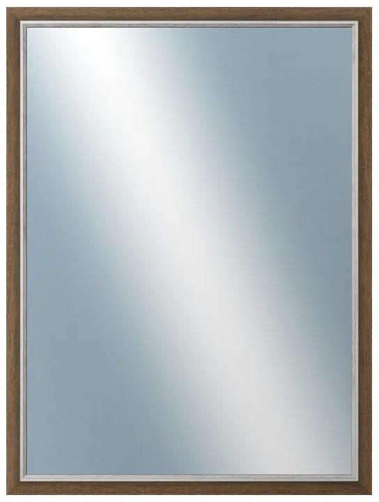 DANTIK - Zrkadlo v rámu, rozmer s rámom 60x80 cm z lišty TAIGA sv.hnedá (3106)