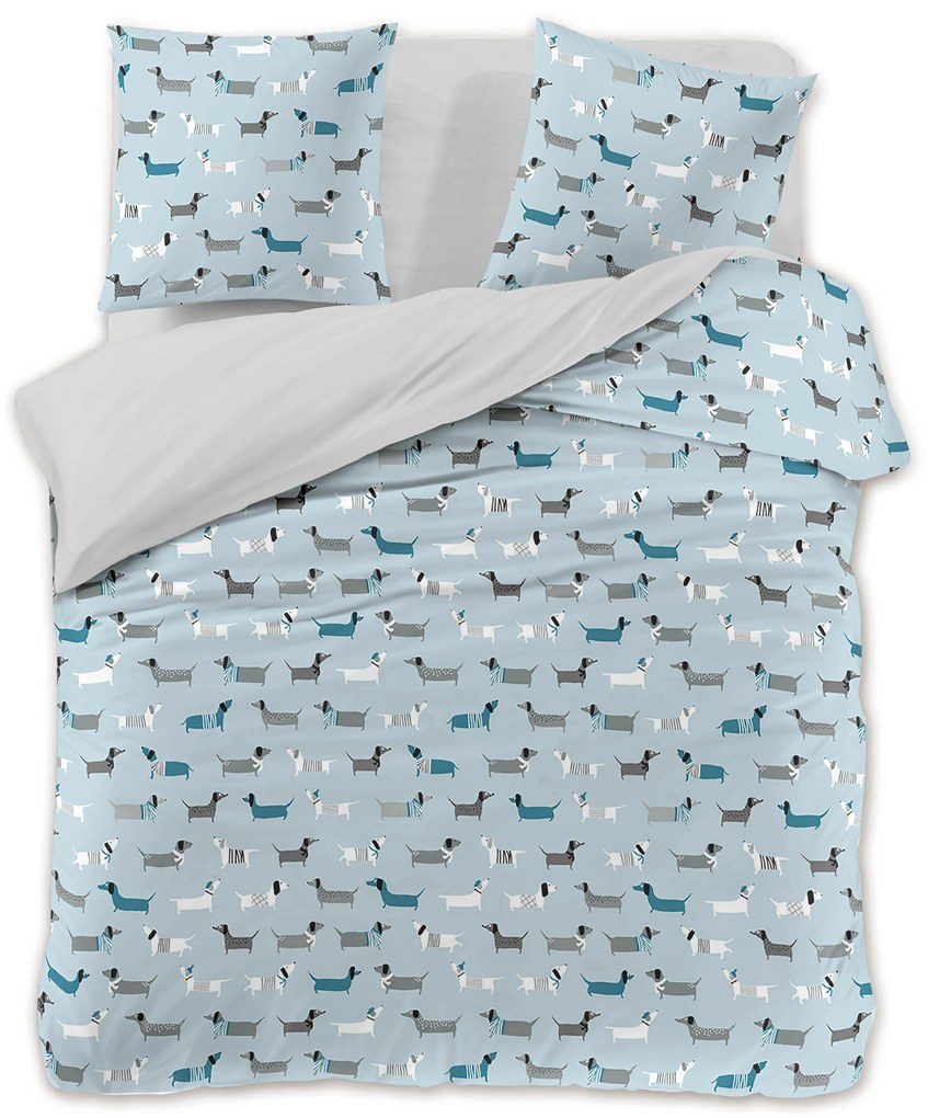 Obliečky z mikrovlákna GALLO modré Rozmer obliečky: 2 ks 70 x 90 cm | 200 x 220 cm