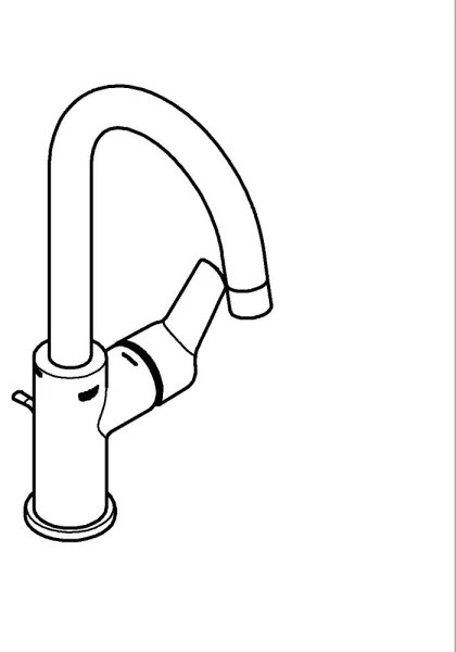 GROHE 242032432 - Umývadlová batéria START 311 mm čierna