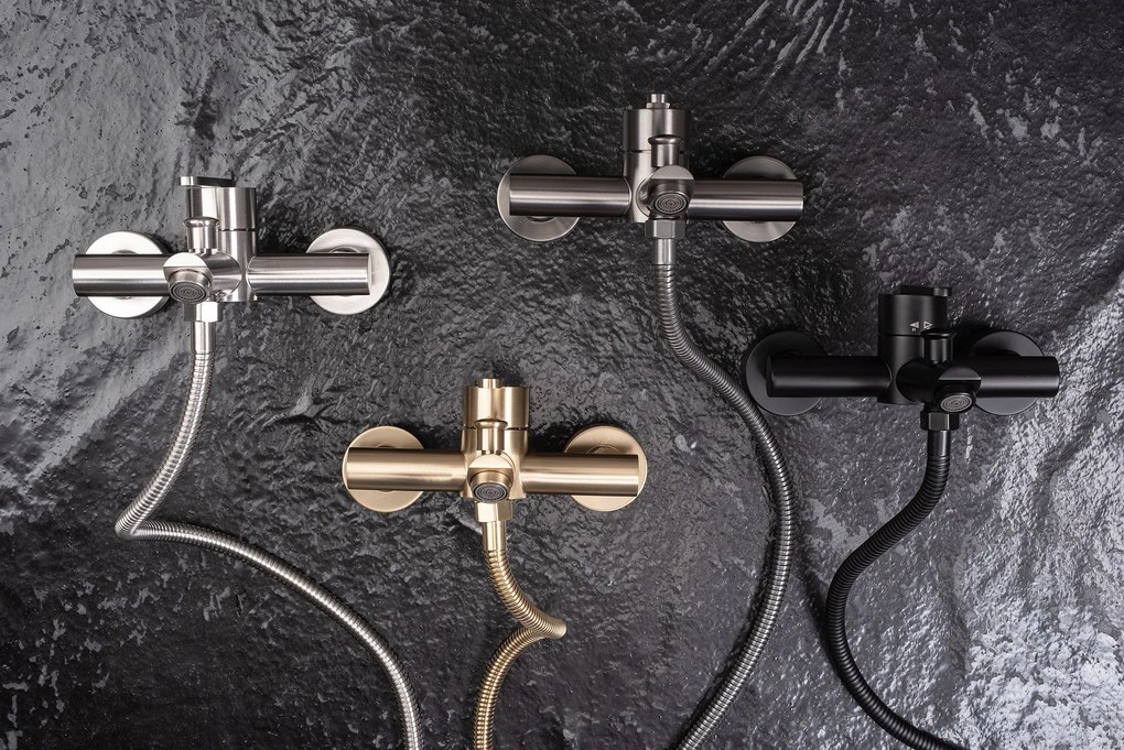 Rea Ontario, vaňová batéria s ručnou sprchovou súpravou, grafitová, REA-B5515