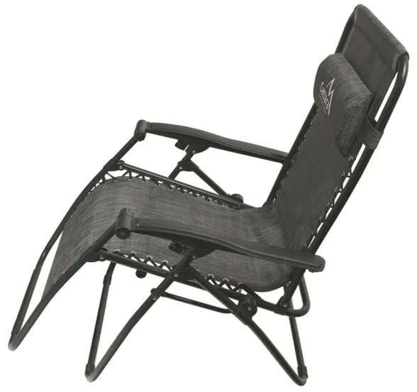 Skladacie polohovateľné kreslo antracit