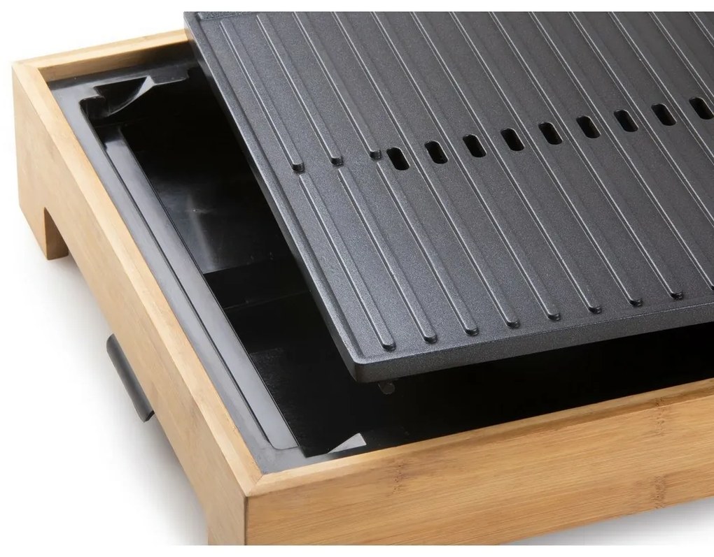 DOMO DO9271G stolný elektrický gril Plancha BambooStyle, L