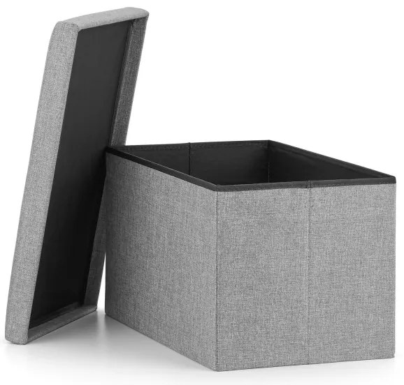 Set štyroch skladacích taburetiek, sivá XL (4ks)