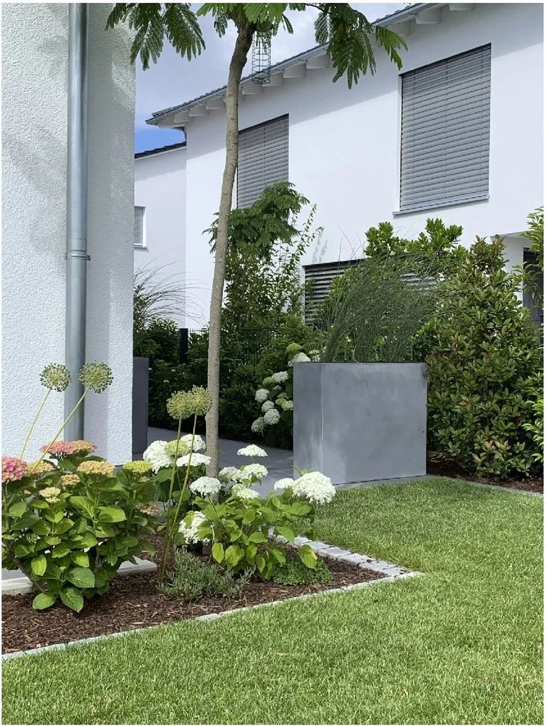 Kvetináč ELEMENTO, sklolaminát, šírka 88 cm, betón design