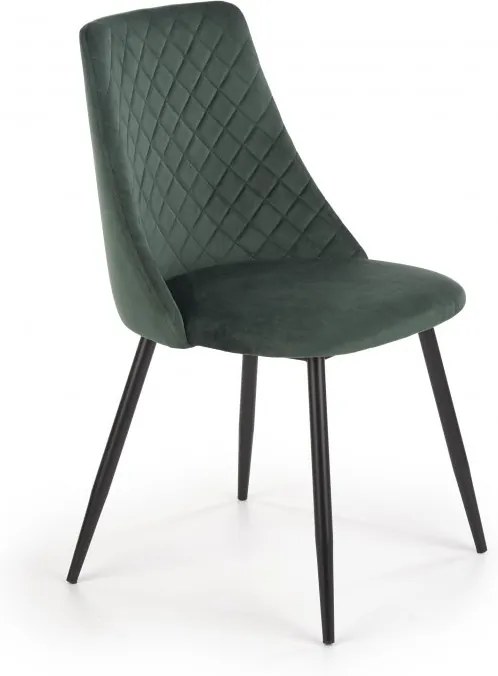 Jedálenská stolička K405 Halmar Tmavo zelená